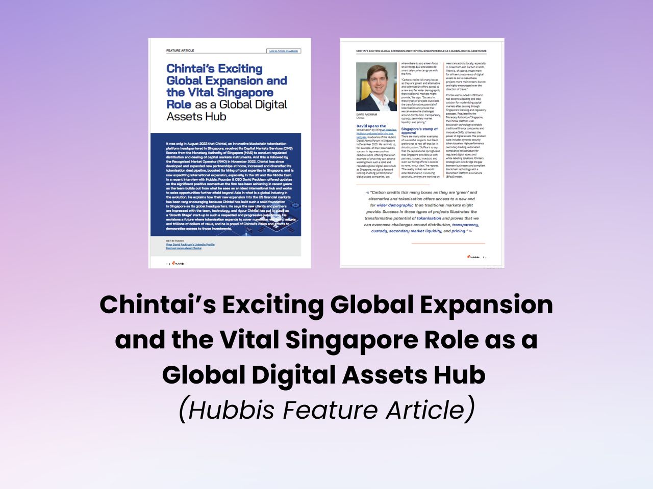 Chintai’s Exciting Global Expansion and the Vital Singapore Role as a Global Digital Assets Hub